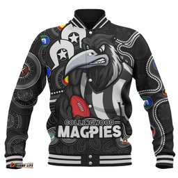 Amazing Aussie Collingwood NAIDOC Spirit Of Country Baseball Jacket