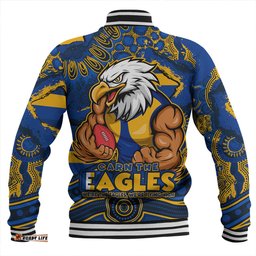 Amazing Aussie West Coast Eagles Blazing Spirit Of Victory Baseball Jacket