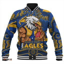 Amazing Aussie West Coast Eagles Blazing Spirit Of Victory Baseball Jacket