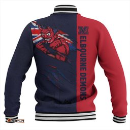 Amazing Aussie Melbourne Burning Passion Of Power Scratch Style Baseball Jacket