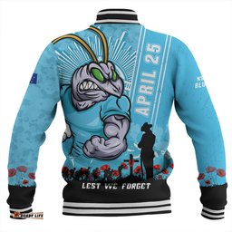 Amazing Aussie New South Wales Blues Anzac Day Lest We Forget Strong Fighting Spirit Baseball Jacket