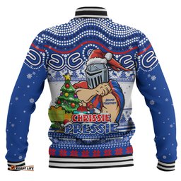 Amazing Aussie Newcastle Knights Aussie Ugly Christmas For Die Hard Fan Supporters Baseball Jacket