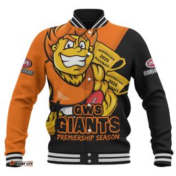 Amazing Aussie GWS GIANTS Australian Football Finals Premiership Spirit Baseball Jacket