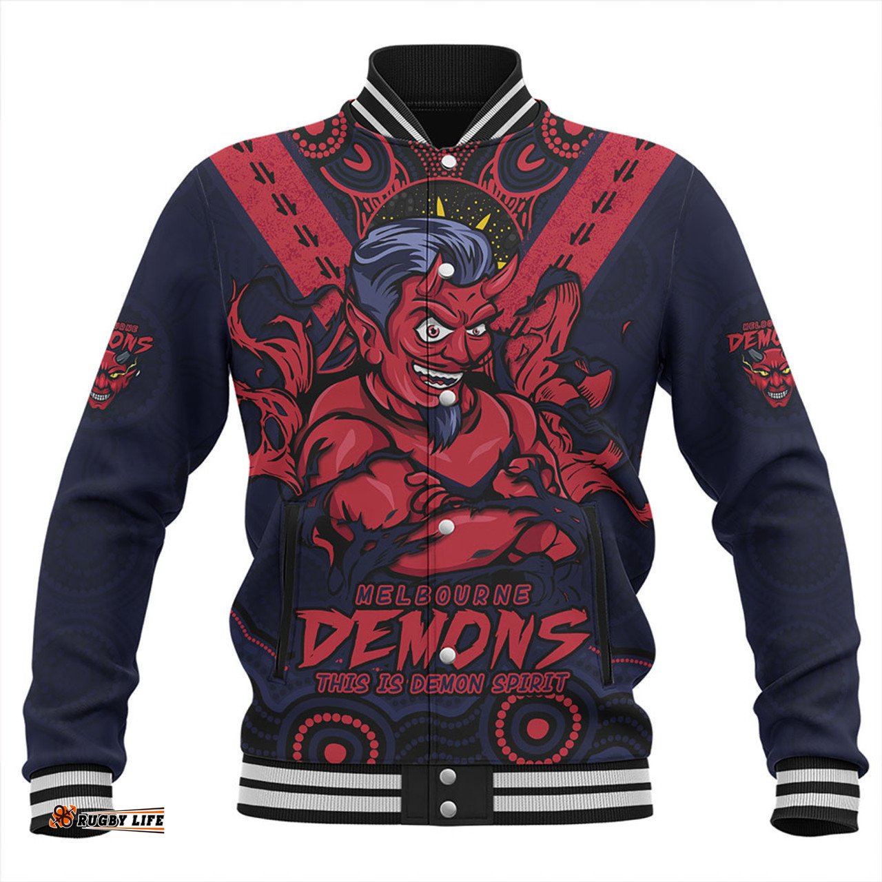Amazing Aussie Melbourne Ripped Legacy Of The Game Baseball Jacket