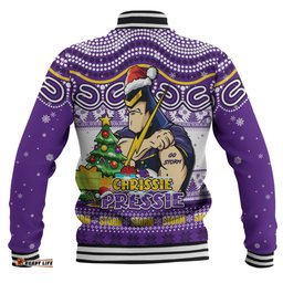 Amazing Aussie Melbourne Storm Aussie Ugly Christmas For Die Hard Fan Supporters Baseball Jacket