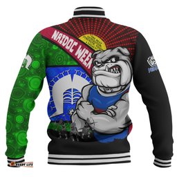 Amazing Aussie Western Bulldogs NAIDOC Week Pride Edition Baseball Jacket