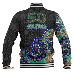 Amazing Aussie Indigenous Australian Aboriginal NAIDOC Fifty Years Cultural Celebration Edition Baseball Jacket