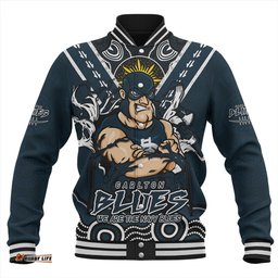 Amazing Aussie Carlton Ripped Legacy Of The Game Baseball Jacket