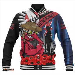 Amazing Aussie Essendon Anzac Day Honor United In Spirit Baseball Jacket