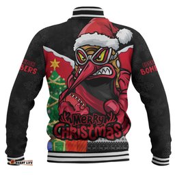 Amazing Aussie Essendon Santa Scoring Touchdown On Christmas Game Day Baseball Jacket