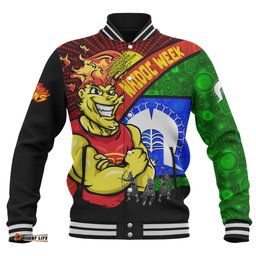 Amazing Aussie Gold Coast SUNS NAIDOC Week Pride Edition Baseball Jacket
