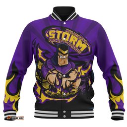 Amazing Aussie Melbourne Storm Premiership Series Sports Gear Baseball Jacket