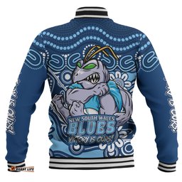 Amazing Aussie New South Wales Blues Aboriginal Inspired Tough Fan Rugby For Life Baseball Jacket