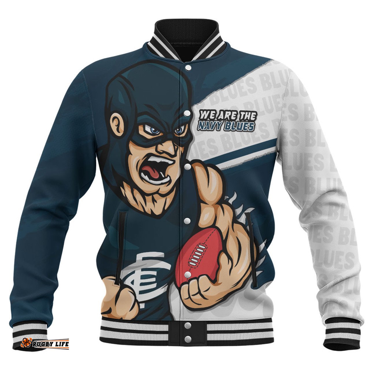 Amazing Aussie Carlton Defend The Pride Baseball Jacket