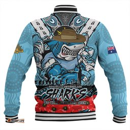 Amazing Aussie Cronulla Sutherland Sharks Ripped Legacy Of The Game The ANZAC Spirit Lives On Baseball Jacket