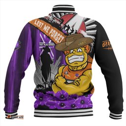 Amazing Aussie GWS GIANTS ANZAC Day Honor Purple Valor And Spirit Baseball Jacket