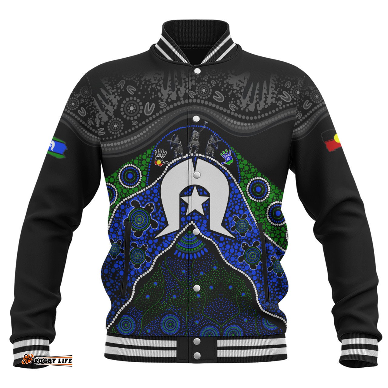 Amazing Aussie Indigenous Australian Aboriginal Torres Warrior Legacy NAIDOC Journey Baseball Jacket