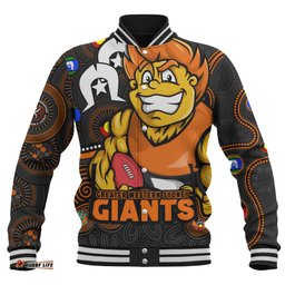 Amazing Aussie GWS GIANTS NAIDOC Spirit Of Country Baseball Jacket