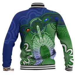 Amazing Aussie Indigenous Australian Aboriginal Spirit Of The Turtle Dreaming Path Baseball Jacket