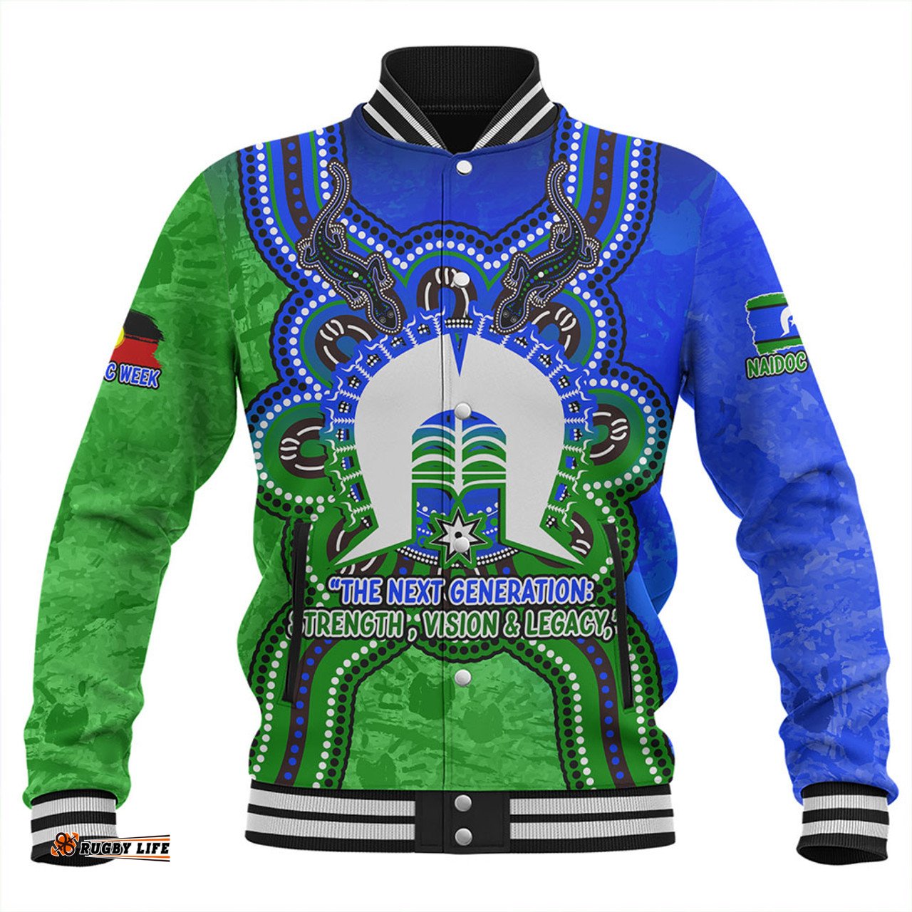 Amazing Aussie Indigenous Australian Aboriginal Dhari Dreams NAIDOC Edition Baseball Jacket