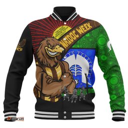 Amazing Aussie Hawthorn NAIDOC Week Pride Edition Baseball Jacket