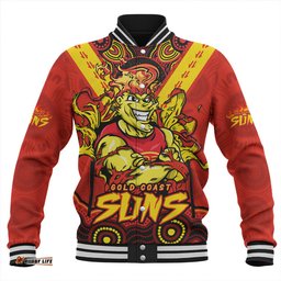 Amazing Aussie Gold Coast SUNS Ripped Legacy Of The Game Baseball Jacket