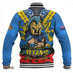 Amazing Aussie Gold Coast Titans Ripped Legacy Of The Game The ANZAC Spirit Lives On Baseball Jacket