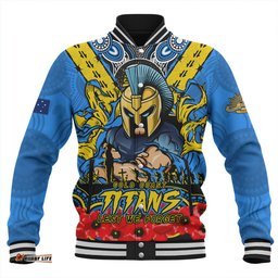 Amazing Aussie Gold Coast Titans Ripped Legacy Of The Game The ANZAC Spirit Lives On Baseball Jacket
