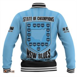 Amazing Aussie New South Wales Blues Dynasty Of Blues Baseball Jacket