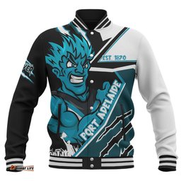 Amazing Aussie Port Adelaide Battlefield Glory Gear Baseball Jacket