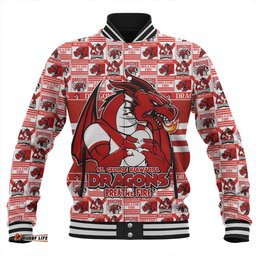 Amazing Aussie St. George Illawarra Dragons Champion���s Pride Comic Style Baseball Jacket