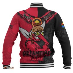 Amazing Aussie Essendon Dreamtime Warriors Of Culture Baseball Jacket