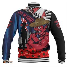 Amazing Aussie Melbourne Anzac Day Honor United In Spirit Baseball Jacket