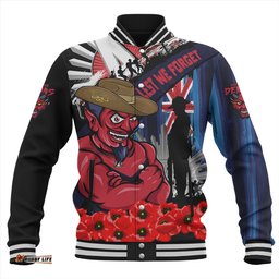 Amazing Aussie Melbourne Anzac Day Honor United In Spirit Baseball Jacket