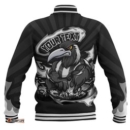 Amazing Aussie Collingwood Premiership Series Flame Edition Baseball Jacket