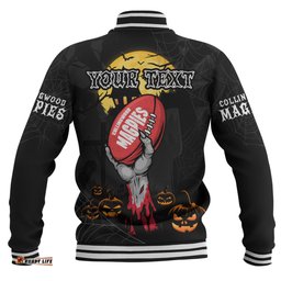 Amazing Aussie Collingwood Full Moon Fever Halloween Supporter Baseball Jacket