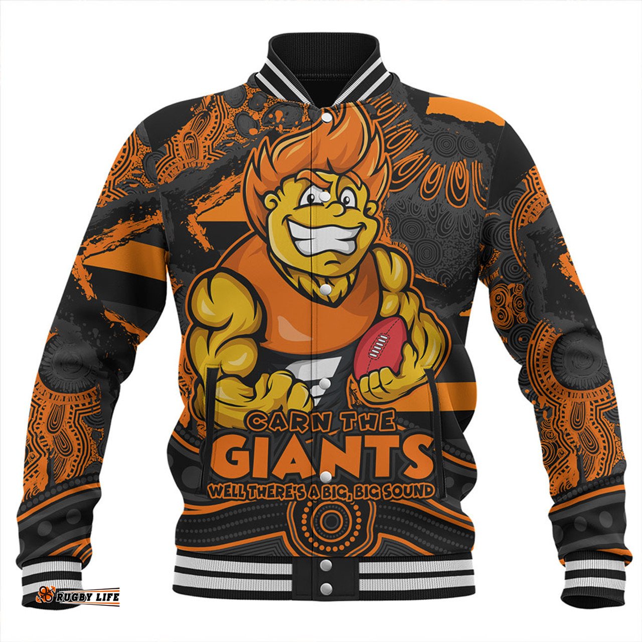Amazing Aussie GWS GIANTS Blazing Spirit Of Victory Baseball Jacket