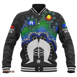 Amazing Aussie Indigenous Australian Aboriginal Naidoc Week Echo Of Ancestors Baseball Jacket