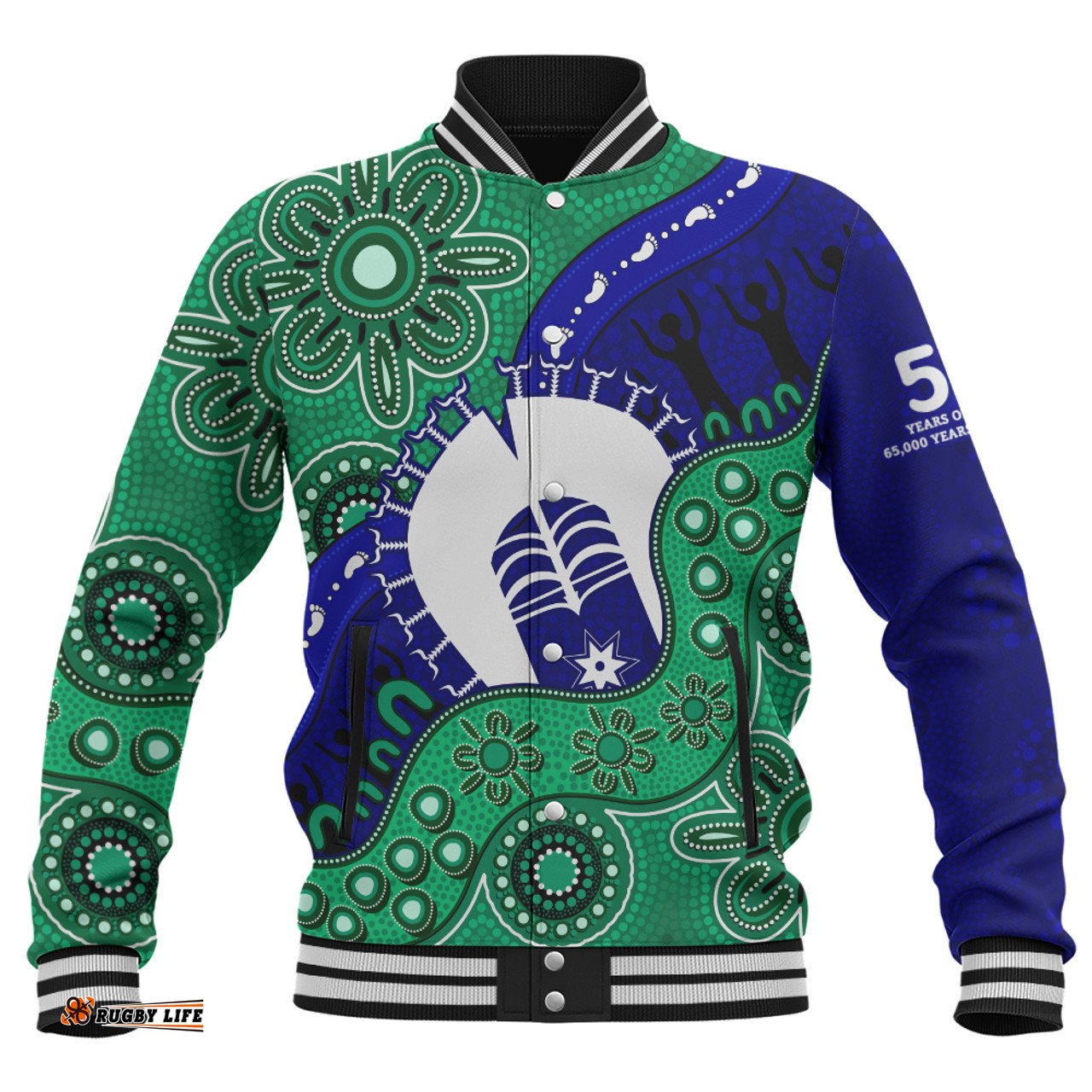 Amazing Aussie Indigenous Australian Aboriginal Shared Journey Spirit And Country Baseball Jacket