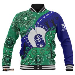 Amazing Aussie Indigenous Australian Aboriginal Shared Journey Spirit And Country Baseball Jacket