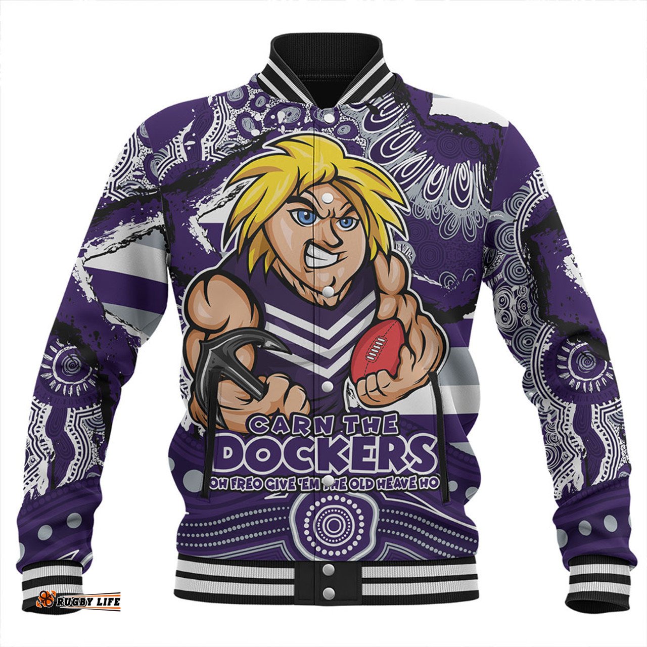 Amazing Aussie Fremantle Blazing Spirit Of Victory Baseball Jacket