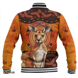 Amazing Aussie Indigenous Australian Aboriginal Kangaroo Spirit Dreaming Baseball Jacket