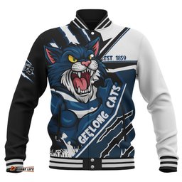 Amazing Aussie Geelong Cats Battlefield Glory Gear Baseball Jacket