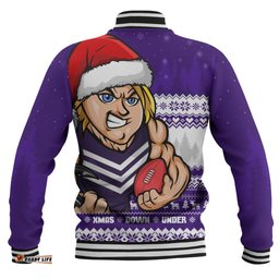 Amazing Aussie Fremantle Merry Christmas Down Under Footy Power Style Baseball Jacket