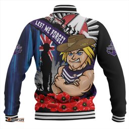Amazing Aussie Fremantle Anzac Day Honor United In Spirit Baseball Jacket