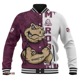 Amazing Aussie Queensland Maroons Queenslander Spirit Maroons Legacy Baseball Jacket
