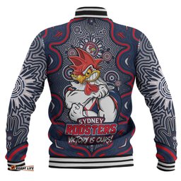 Amazing Aussie Sydney Roosters Aboriginal Pattern Inspired Victory Is Ours Baseball Jacket