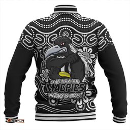 Amazing Aussie Collingwood Aboriginal Inspired Tough Fan Football For Life Baseball Jacket