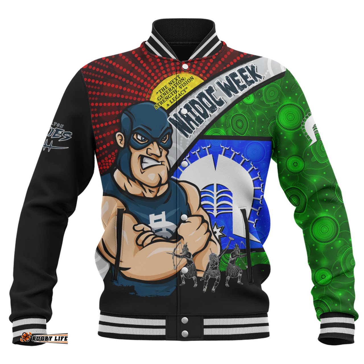 Amazing Aussie Carlton NAIDOC Week Pride Edition Baseball Jacket