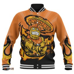 Amazing Aussie GWS GIANTS Premiership Series Flame Edition Baseball Jacket